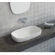 Green lux 60x38 catalano lavabo installazione ad appoggio, semincasso, su mobile bianco satinato senza troppopieno 160AGRLXBM