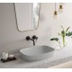 Green lux 60x38 catalano lavabo installazione ad appoggio, semincasso, su mobile cemento satinato senza troppopieno 160AGRLXCS