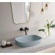 Green lux 60x38 catalano lavabo installazione ad appoggio, semincasso, su mobile azzurro satinato senza troppopieno 160AGRLXAS