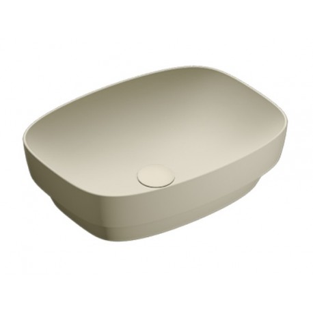 Green lux 50x38 catalano lavabo installazione ad appoggio, semincasso, su mobile grigio satinato senza troppopieno 150AGRLXGS