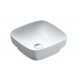 Green lux 40x40 catalano lavabo installazione ad appoggio, semincasso, su mobile bianco lucido senza troppopieno cod. 140AGRLX00