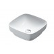Green lux 40x40 catalano lavabo installazione ad appoggio, semincasso, su mobile bianco lucido senza troppopieno cod. 140AGRLX00