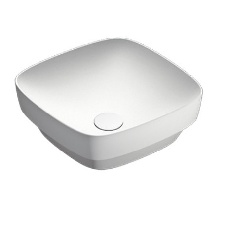 Green lux 40x40 catalano lavabo installazione ad appoggio, semincasso, su mobile bianco satinato senza troppopieno 140AGRLXBM