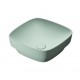 Green lux 40x40 catalano lavabo installazione ad appoggio, semincasso, su mobile verde satinato senza troppopieno 140AGRLXVS