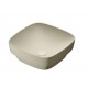 Green lux 40x40 catalano lavabo installazione ad appoggio, semincasso, su mobile grigio satinato senza troppopieno 140AGRLXGS