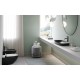 Green lux 75x40 catalano lavabo installazione ad appoggio, semincasso, su mobile nero satinato senza troppopieno 175AGRLXNS