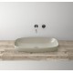 Green lux 75x40 catalano lavabo installazione ad appoggio, semincasso, su mobile grigio satinato senza troppopieno 175AGRLXGS