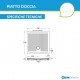 Piatto Doccia Slim 70x70 cm Ferdy Azzurra