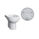 Sanitari Dion Filomuro Vaso + Bidet in Ceramica Bianca