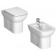 Sanitari Vitra S20 Filomuro Vaso + Bidet in Ceramica Bianco Lucido