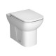 Sanitari Vitra S20 Filomuro Vaso + Bidet in Ceramica Bianco Lucido