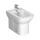 Sanitari Vitra S20 Filomuro Vaso + Bidet in Ceramica Bianco Lucido