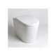 Sanitari Vitra Nest Filomuro Vaso + Bidet in Ceramica Bianco Lucido