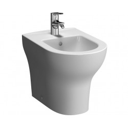 Bidet filomuro ZENTRUM di Vitra in ceramica bianco lucido