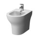 Bidet filomuro ZENTRUM di Vitra in ceramica bianco lucido