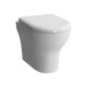 Sanitari Vitra Zentrum Filomuro Vaso + Bidet in Ceramica Bianco Lucido