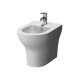 Sanitari Vitra Zentrum Filomuro Vaso + Bidet in Ceramica Bianco Lucido