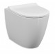 Vaso Sento di Vitra con Scarico Traslato + Tecnologia Rimfree in ceramica bianco lucido