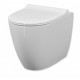 Vaso Sento di Vitra con Scarico Traslato + Tecnologia Rimfree in ceramica bianco lucido