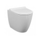 Sanitari Sento di Vitra Vaso Tecnologia Rimfree con Scarico Traslato  + Bidet in ceramica bianco lucido