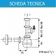 Sifone in Pp una Via per Lavello con Attacco Lavastoviglie