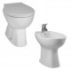 Sanitari Normus di Vitra distanziati da muro Vaso + Bidet in Ceramica Bianca