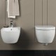 Vaso e Bidet Sospesi Fast Pozzi Ginori Rimfree con Sedile