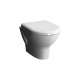 Sanitari Sospesi Zentrum di Vitra vaso + bidet in ceramica bianca