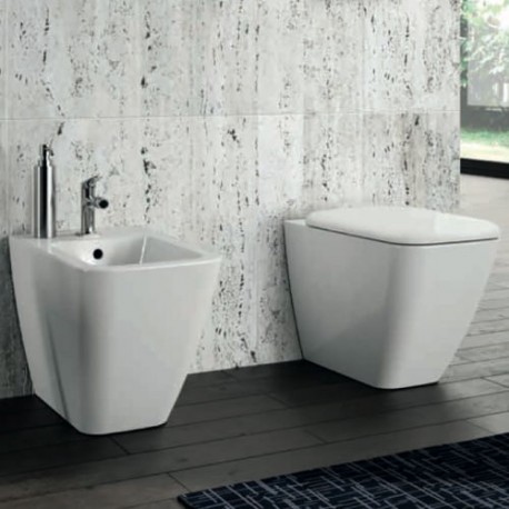 Vaso e Bidet Metrica Pozzi Ginori con Sedile Wc