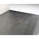 Piatto doccia Vesuvius SIDEWALK in pietra sintetica finitura cemento altezza 3 cm con piletta materica in tinta inclusa