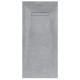 Piatto doccia Vesuvius SIDEWALK in pietra sintetica finitura cemento altezza 3 cm con piletta materica in tinta inclusa