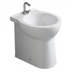 Bidet Savona profondità 48 cm Filomuro in ceramica bianco lucido