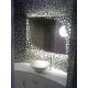 Su Misura Specchio da Bagno Filo Lucido Luna-Stelle Retroilluminante led 15W art. spe105