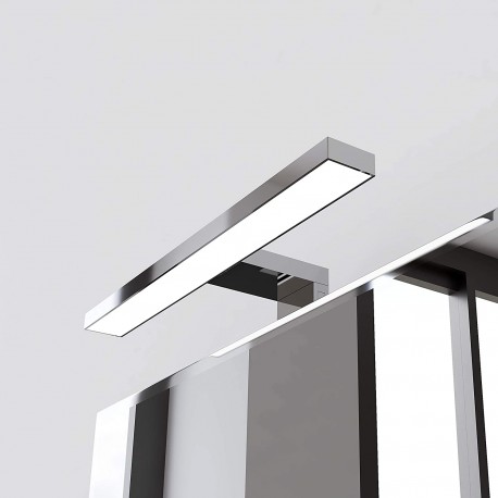 Lampada bagno a LED 30 cm per installazione su telaio o a bordo specchio