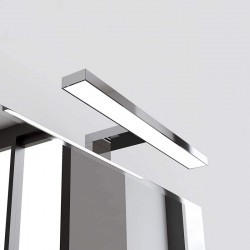 Lampada bagno a LED 20 cm per installazione su telaio o a bordo specchio