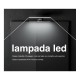 Lampada bagno a LED 20 cm per installazione su telaio o a bordo specchio