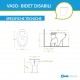 Vaso-Bidet Ergonomico per Disabili