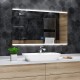 Su Misura Specchio da Bagno Filo Lucido Retroilluminate led 20W art.SPE100 con pulsante touch integrato
