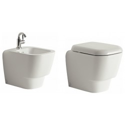 Vaso e Bidet Q3 Pozzi Ginori con Sedile