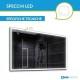 Su Misura Specchio da Bagno Filo Lucido Retroilluminate led 20W art.Spe02 con pulsante touch integrato