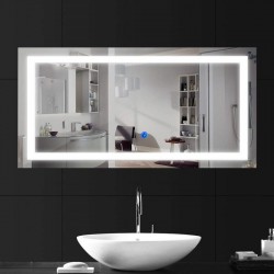 Specchio Bagno Semicircolare Filo Lucido Retroilluminato led 20W e pulsante  touch integrato art. Dalia6 - Vendita Online ItaliaBoxDoccia