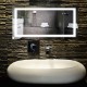 Su Misura Specchio da Bagno Filo Lucido Retroilluminate led 20W art.Spe84 con pulsante touch integrato