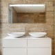 Su Misura Specchio da Bagno Filo Lucido Retroilluminate led 20W art.Must con pulsante touch integrato