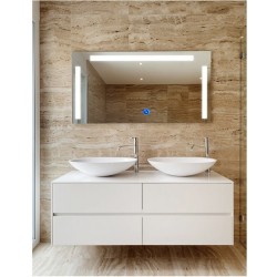 Specchio Bagno Semicircolare Su Misura Filo Lucido Retroilluminato led 20W  mod. Dalia5 - Vendita Online ItaliaBoxDoccia