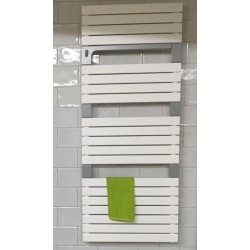 Termoarredo combinato Lazzarini Torino 1360x550 mm Bianco Sabbiato