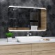 Su Misura Specchio da Bagno Filo Lucido Retroilluminate led 20W art.518 con pulsante touch integrato