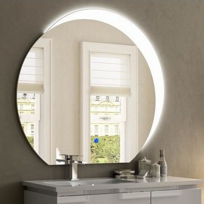 Specchio bagno retroilluminato, arredare con la luce (anche colorata)