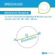 Specchio Bagno Su Misura Tondo Filo Lucido con disegno sabbiato Retroilluminante led 20W art. speOV2