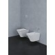 Sanitari Sospesi Vaso senza brida + Bidet Build di Azzurra ceramica bianco lucido