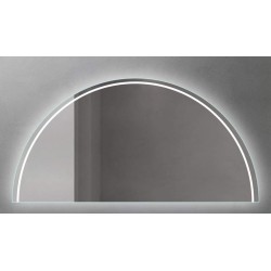 Specchio Bagno Semicircolare Su Misura Filo Lucido Retroilluminato led 20W  mod. Dalia5 - Vendita Online ItaliaBoxDoccia